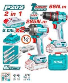 Total TCKLI20277 Cordless 2 pcs combo kit