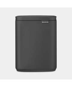 Brabantia 7Litre BO Waste Bin, Product Capacity: 7L, Product Colour: Matt Black