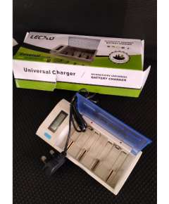 LECXO Universal AA, AAA, C, D, and 9V battery Charger