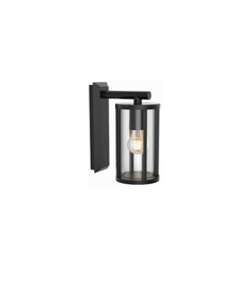 Illumatt E27 RD IP65 Black Wall Lantern Light