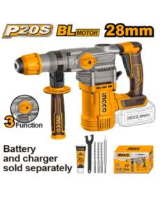 Ingco CRHLI20288 20V Cordless LI-ION Rotary Hammer