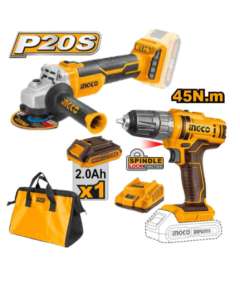 Ingco CKLITM1 5 PCS 20V Cordless Combo Set