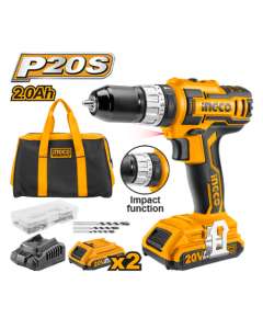 Ingco CIDLI2002 20V LI-ION 45Nm Cordless Impact Drill