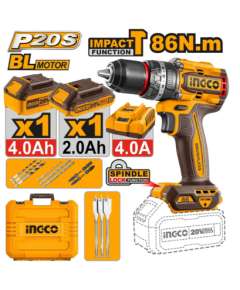 Ingco CIDLI20868 86NM Brushless Cordless Impact Drill