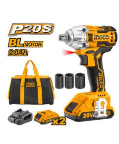 Ingco CIWLI2001 20V LI-ION 300Nm Cordless Impact Wrench