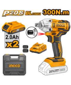 Ingco CIWLI2038 20V 300Nm Cordless LI-ION Impact Wrench