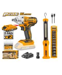 Ingco COSLI23011 20V LI-ION 2pcs Cordless  Combo Kit