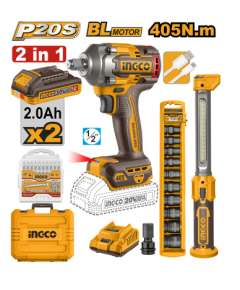 Ingco COSLI23056  2PCS Cordless Combo Kit