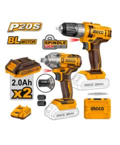 Ingco COSLI230702 20V 2PCS LI-ION Cordless  Combo Kit