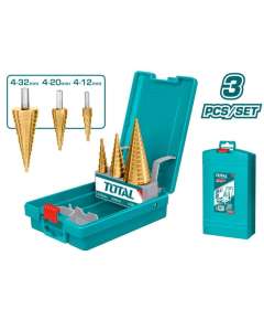 Total TACSD2061 3 pcs Step drill bit set