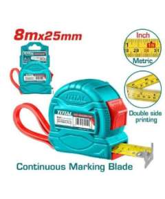 Total TMT34825 8mx25mm Steel measuring tape