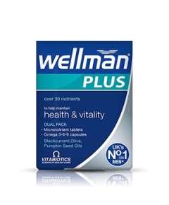 Vitabiotics Wellman Plus Omega 56Capsules Supplement