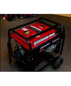 HONDA EM8000EX 6.5kVA  GX390 Petrol key start  Generator with battery and wheels