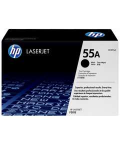 HP CE255A 55A Black Original LaserJet Toner Cartridge