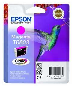 Epson Original T0803 Claria Magenta Ink Cartridge