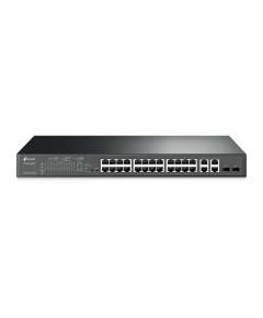TP-Link TL-SL2428P 24-Port 10/100Mbps + 4-Port Gigabit Smart PoE+ Switch