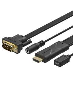Vention HDMI to VGA Converter with Micro USB and Audio Port