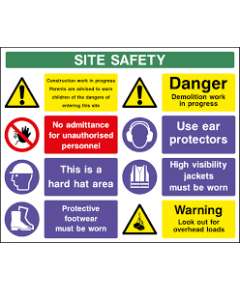 A0 Construction Site Safety Signage