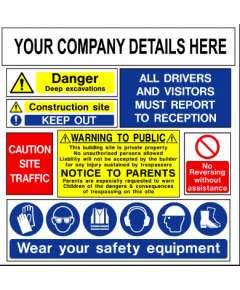 Safety Sign With Company Logo A1 Size
