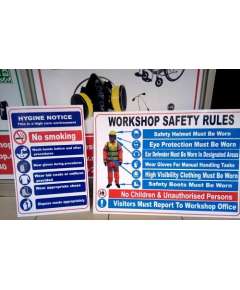 A3 Size Workshop Safety Signage
