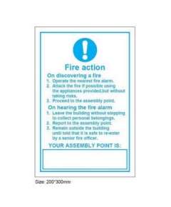 In Event of Fire Sign