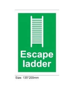 Escape Ladder Sign