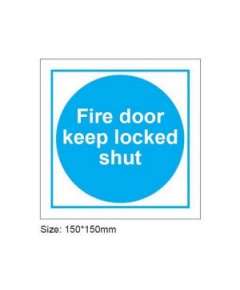 Fire door Keep Locked Shut Sign  Size:200×300mm Luminous