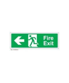 Fire Exit Arrow Left Sign