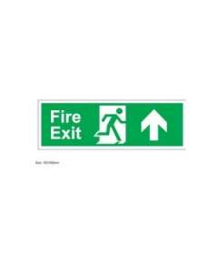 Fire Exit Arrow Up Sign