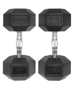 DTX Hex 2x20kg Dumbbells