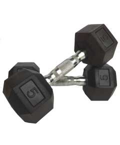 York Hex 2 x 5 KG Dumbbell