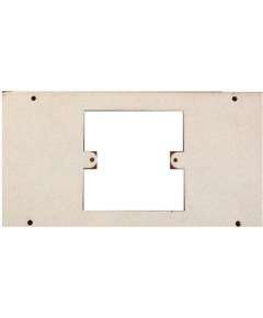 Trunking 100mm Plate Single Outlet