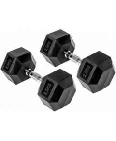 York Hexagonal 2 x 2.5 KG Dumbbells