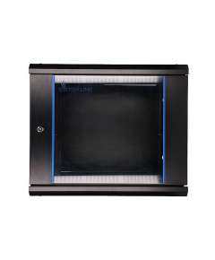 Extralink 9U 600X450 Wall-Mounted Rackmount Black Cabinet