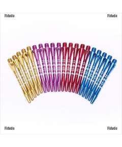 Aluminium Long Blue/Gold/Red Darts Shaft Set
