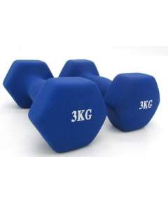 YDYBB 3 Kg Blue Rubber Dumbbell