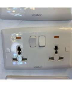 Carl and Gilberts Multiplug With Neon USB Luxury Twin Socket