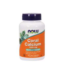 Now 1000mg Coral Calcium 100Capsules Supplement