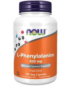 Now 120's L-Phenylalanine 500 mg Veg Capsules