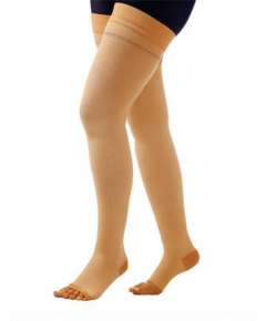 Camellia  Thigh Length Class 2 Open Toe SAS Stocking (XXXL)