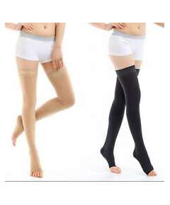 Camellia  Thigh Length Class 2 Open Toe Stocking(M)