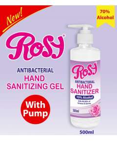 Rosy 500ml 6Pack Gel Pump Hand Sanitizer, Sterilizer Scents: Unscented