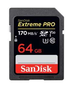 SanDisk 64GB Extreme PRO UHS-I SDXC Memory Card