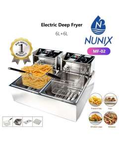 Nunix  DS-02 6L+6L Electric Double Deep Fryer