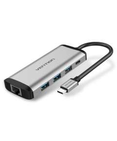 Vention USB Type C to 3 Ports USB 3.0 Hub with Gigabit Ethernet Adapter