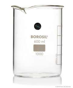 Borosil 600ml Glass Beaker