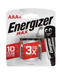 Energizer 12x4 AAA 3+1 Alkaline Battery