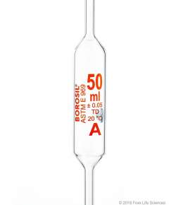 Pyrex 50ml  Bulb Pipette