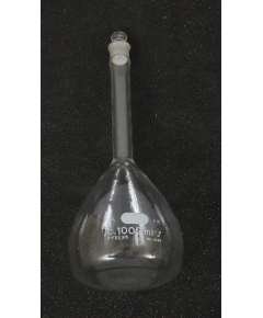 Pyrex Class A 1000ml Glass Volumetric Flask