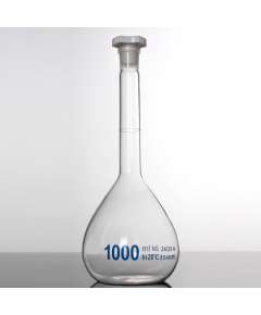 Borosil 1000ml Glass Volumetric Flask